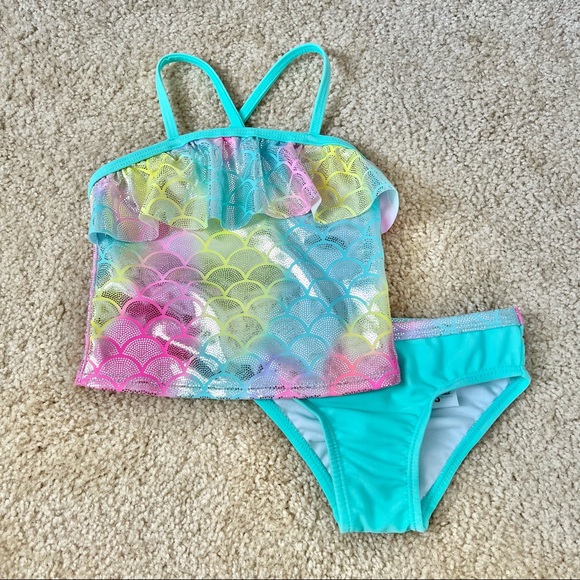 NWT Wonder Nation Mermaid Swimsuit - Picture 2 of 5